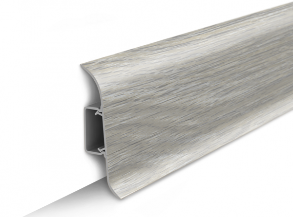 Плинтус iDeal Классик 55мм - 253 Ясень серый